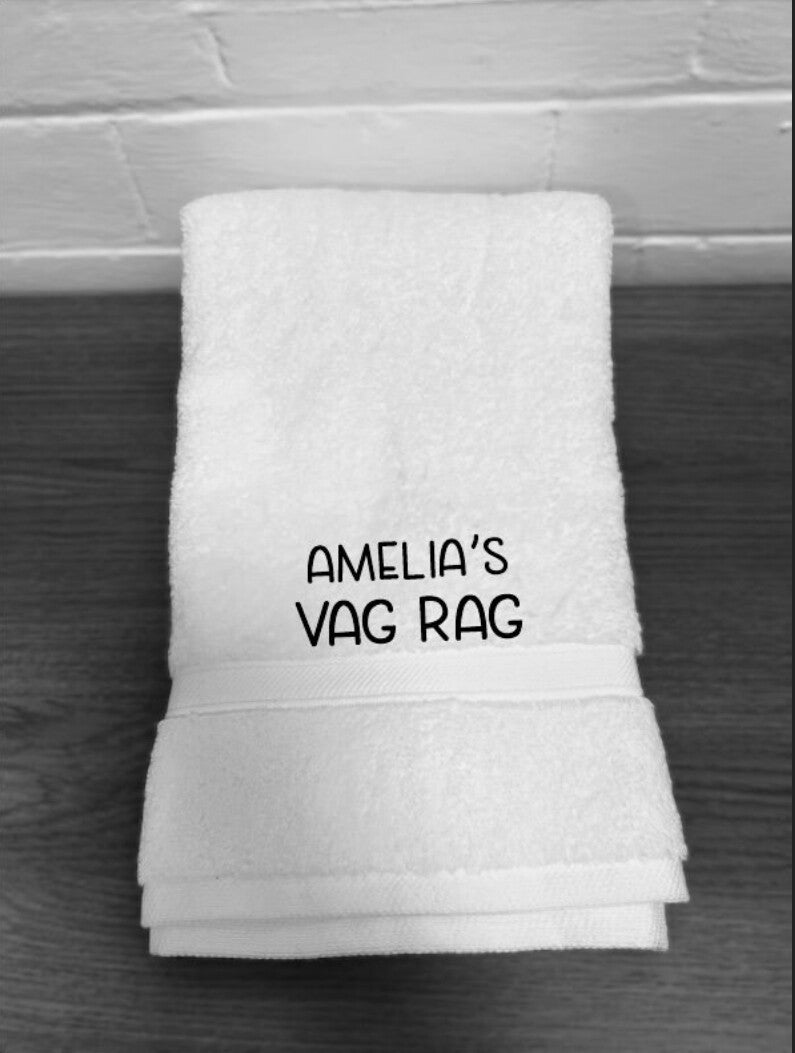 Funny Vag Rag Towel or Flannel
