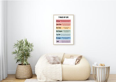 7 Rules of Life Print
