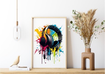 Paint Drip Gaming Print - Various Designs