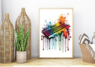 Paint Drip Gaming Print - Various Designs