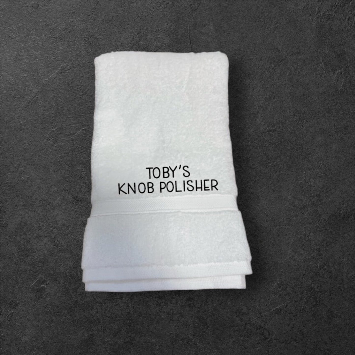 Funny Knob Polisher Towel or Flannel