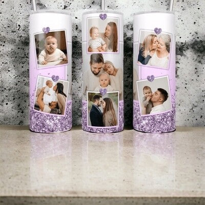 Personalised Photo Tumbler - Various Colours