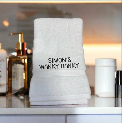 Funny Wanky Hanky Towel or Flannel