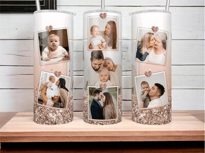Personalised Photo Tumbler - Various Colours