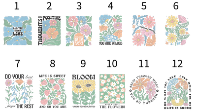Pastel Floral Affirmation Prints