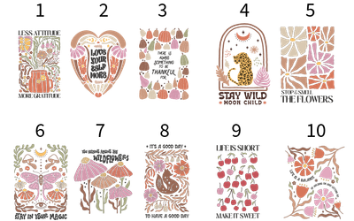 Retro Affirmation Prints