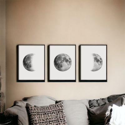 Set of 3 Moon Phase Prints
