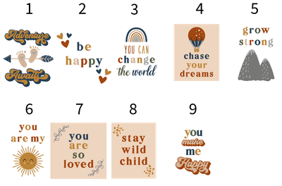 Retro Affirmation Prints, Various Designs