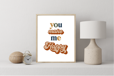 Retro Affirmation Prints, Various Designs
