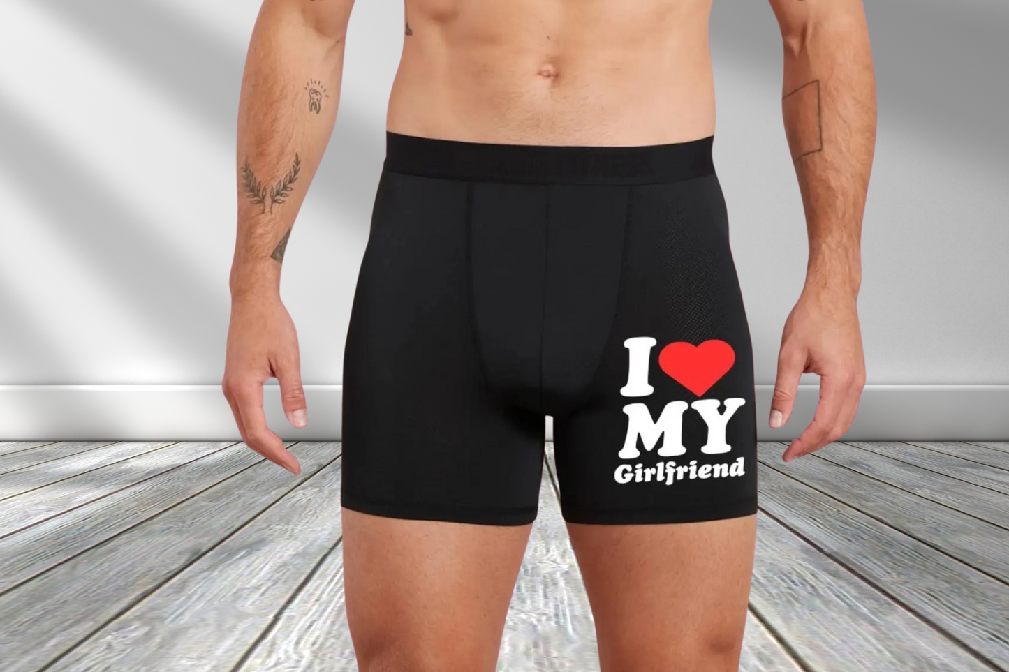 I Love My Girlfriend Cute Boxers
