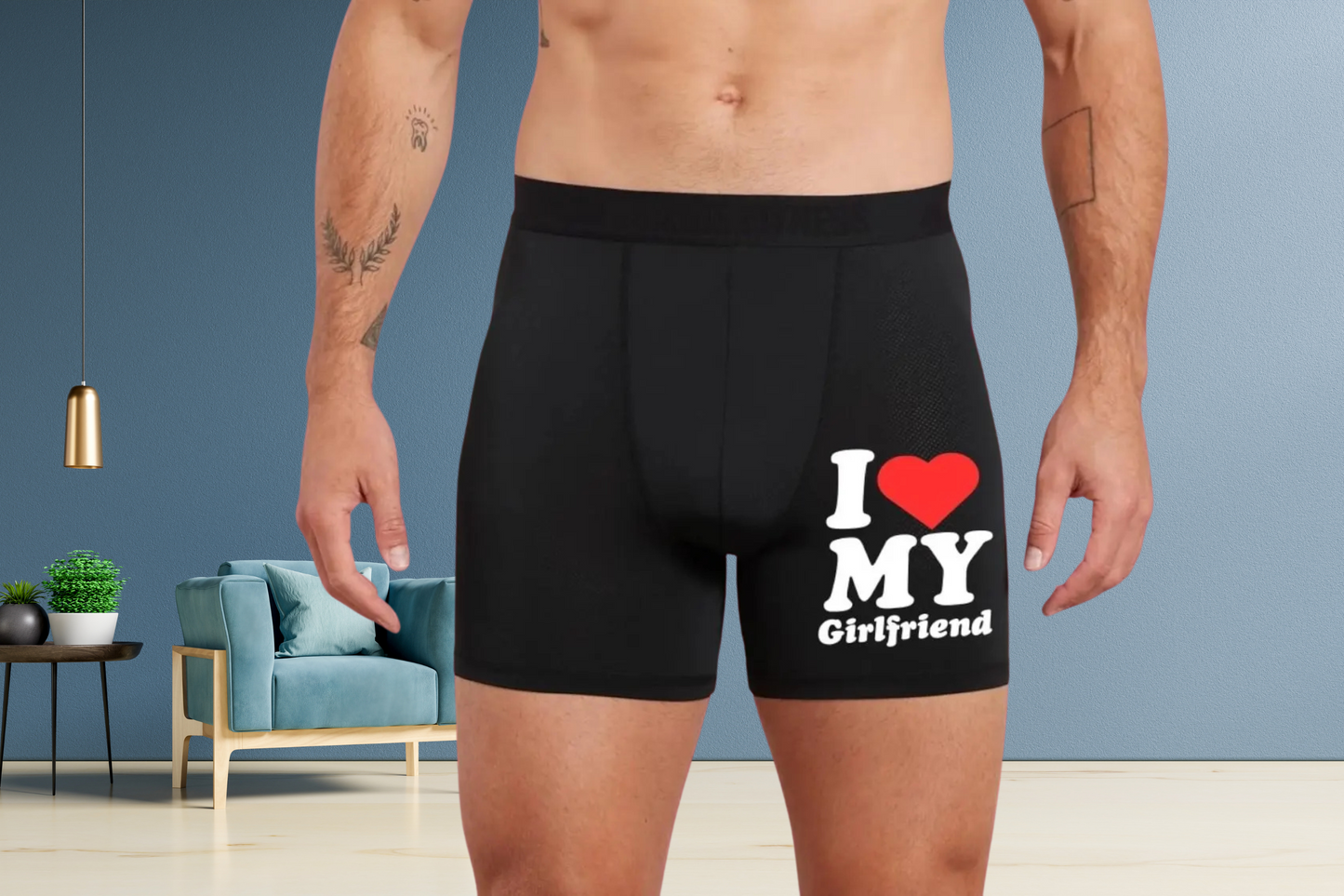 I Love My Girlfriend Cute Boxers