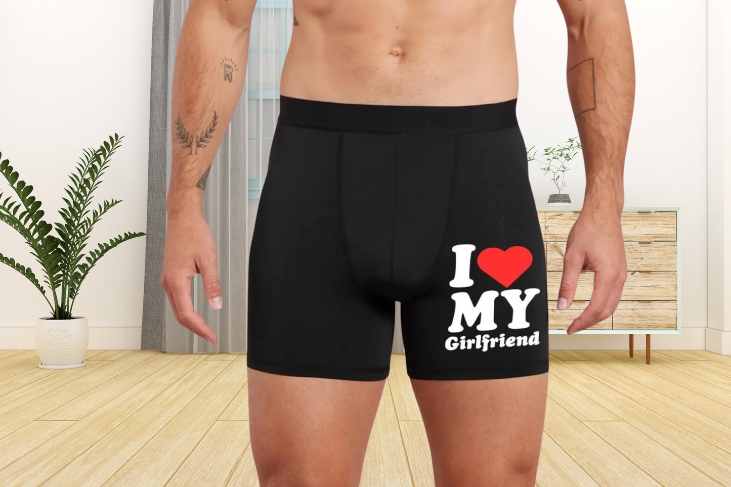 I Love My Girlfriend Cute Boxers