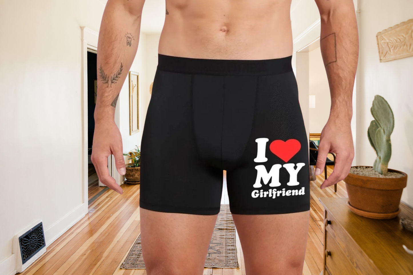 I Love My Girlfriend Cute Boxers