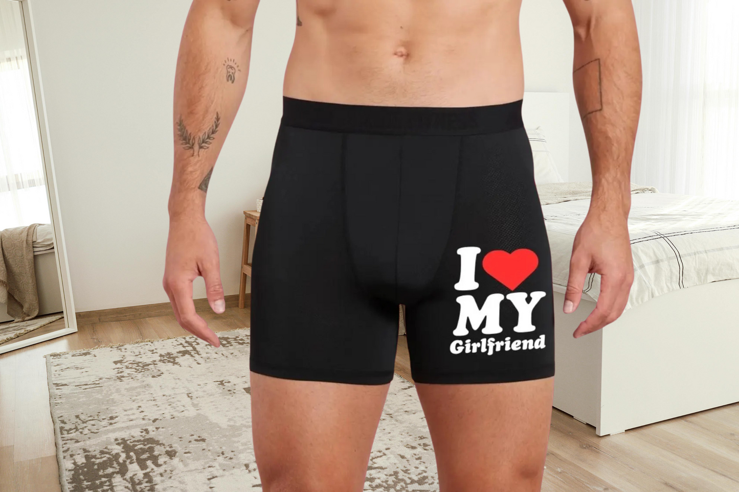 I Love My Girlfriend Cute Boxers