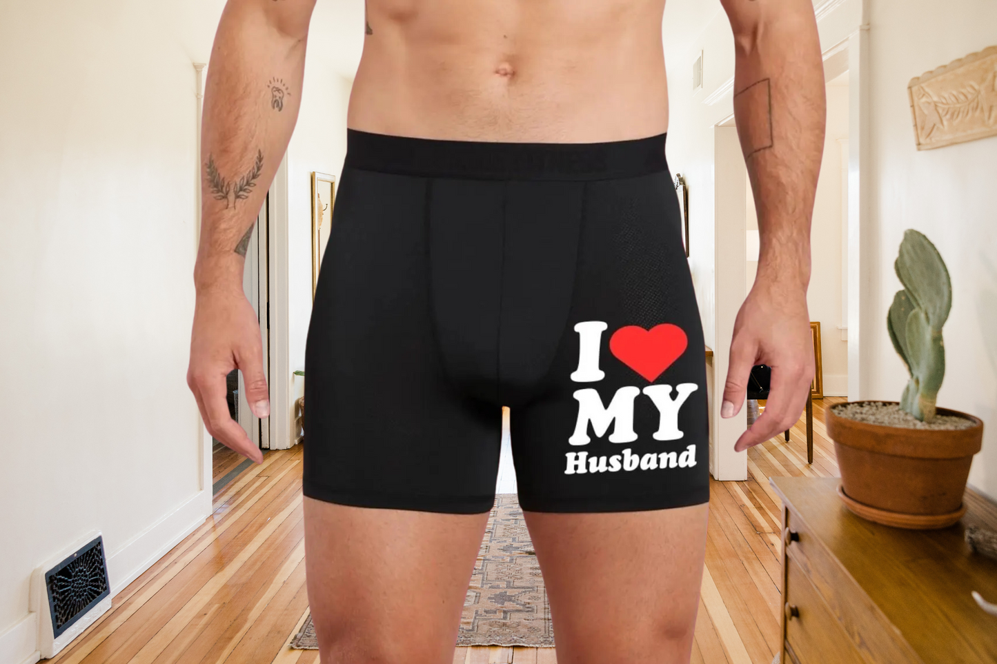I Love my Husband Cute Boxers