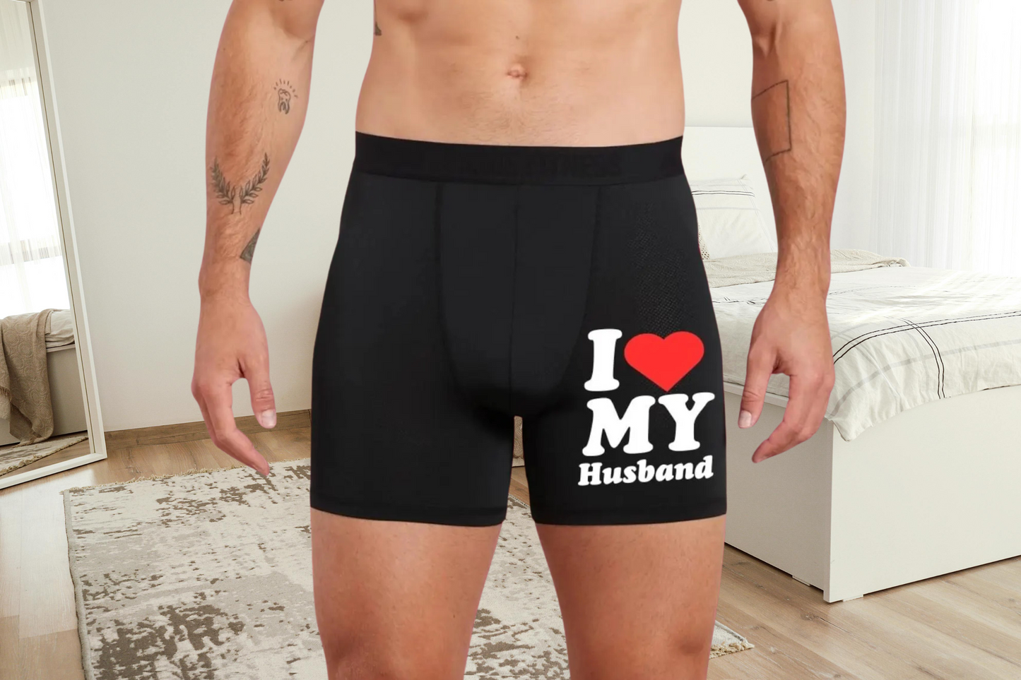 I Love my Husband Cute Boxers