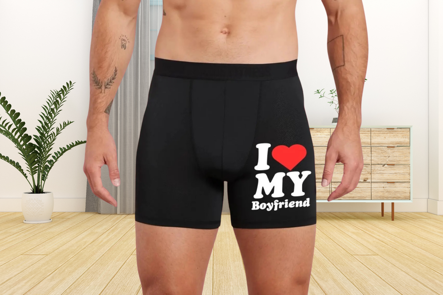 I Love My Boyfriend Cute Boxers