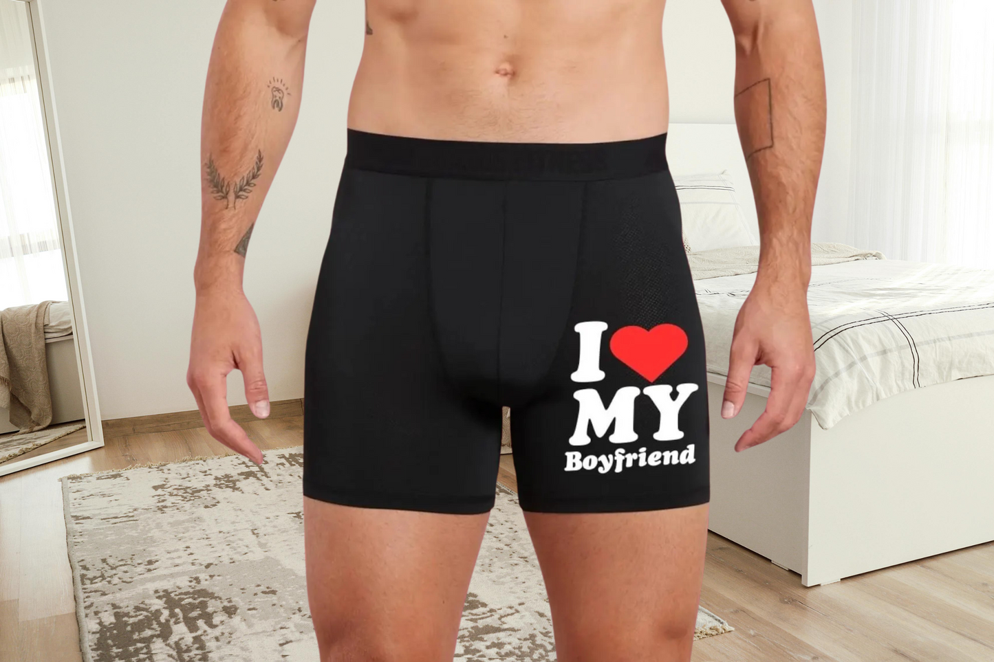 I Love My Boyfriend Cute Boxers