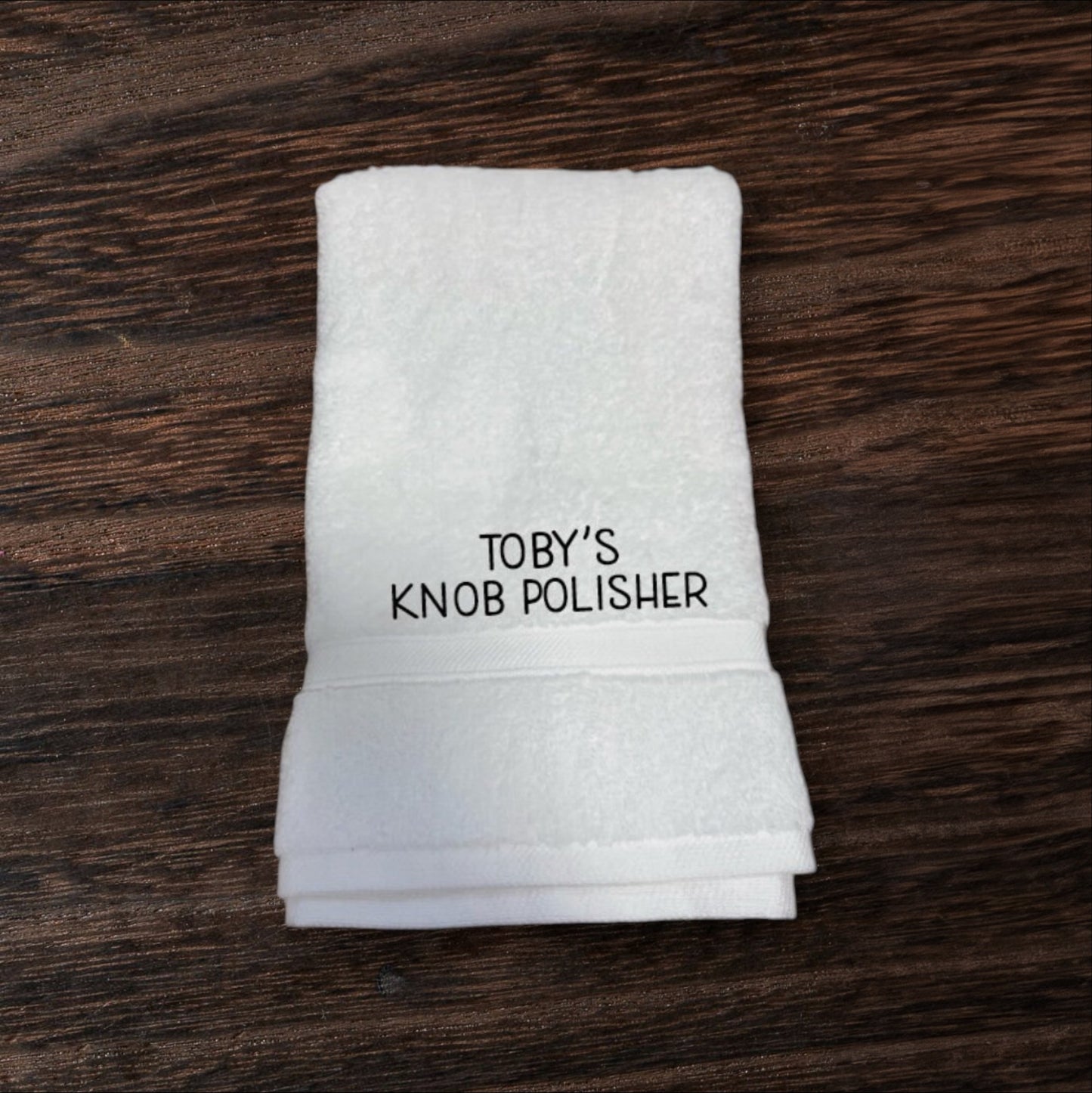 Funny Knob Polisher Towel or Flannel