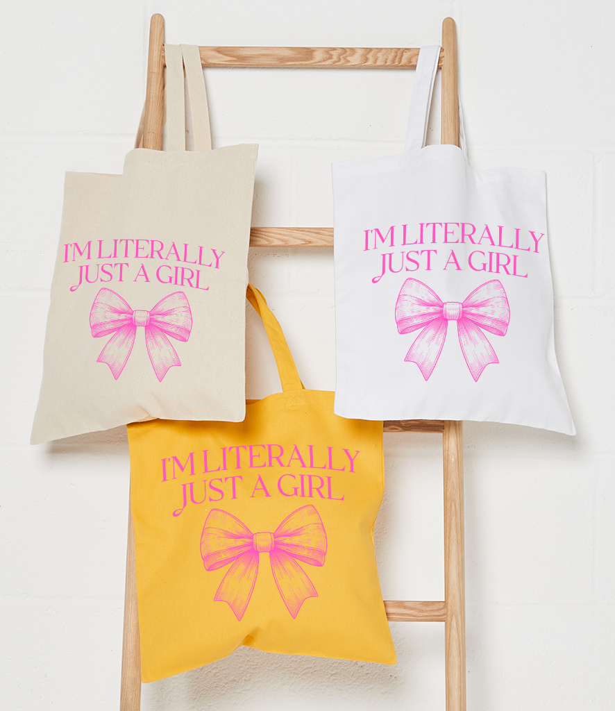 Literally Just a Girl Tote Bag