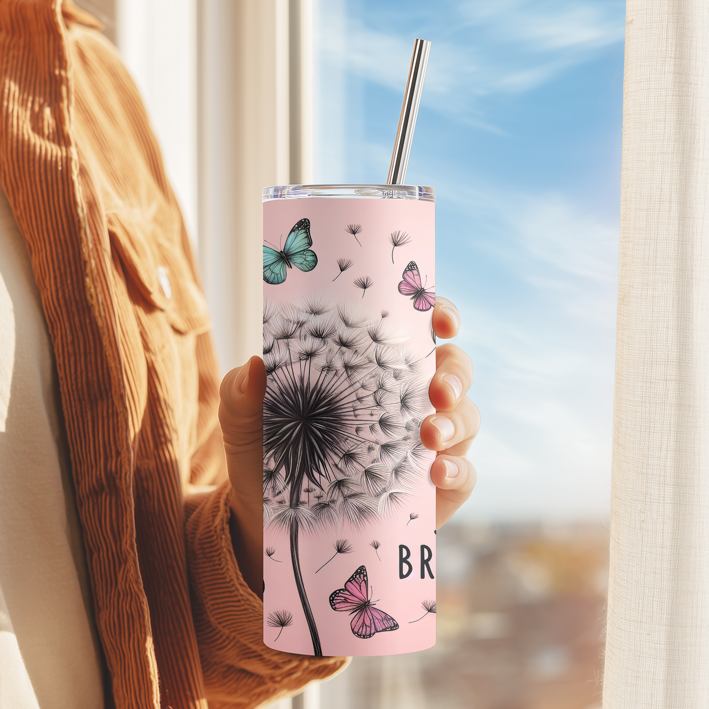 Just Breathe Skinny Tumbler