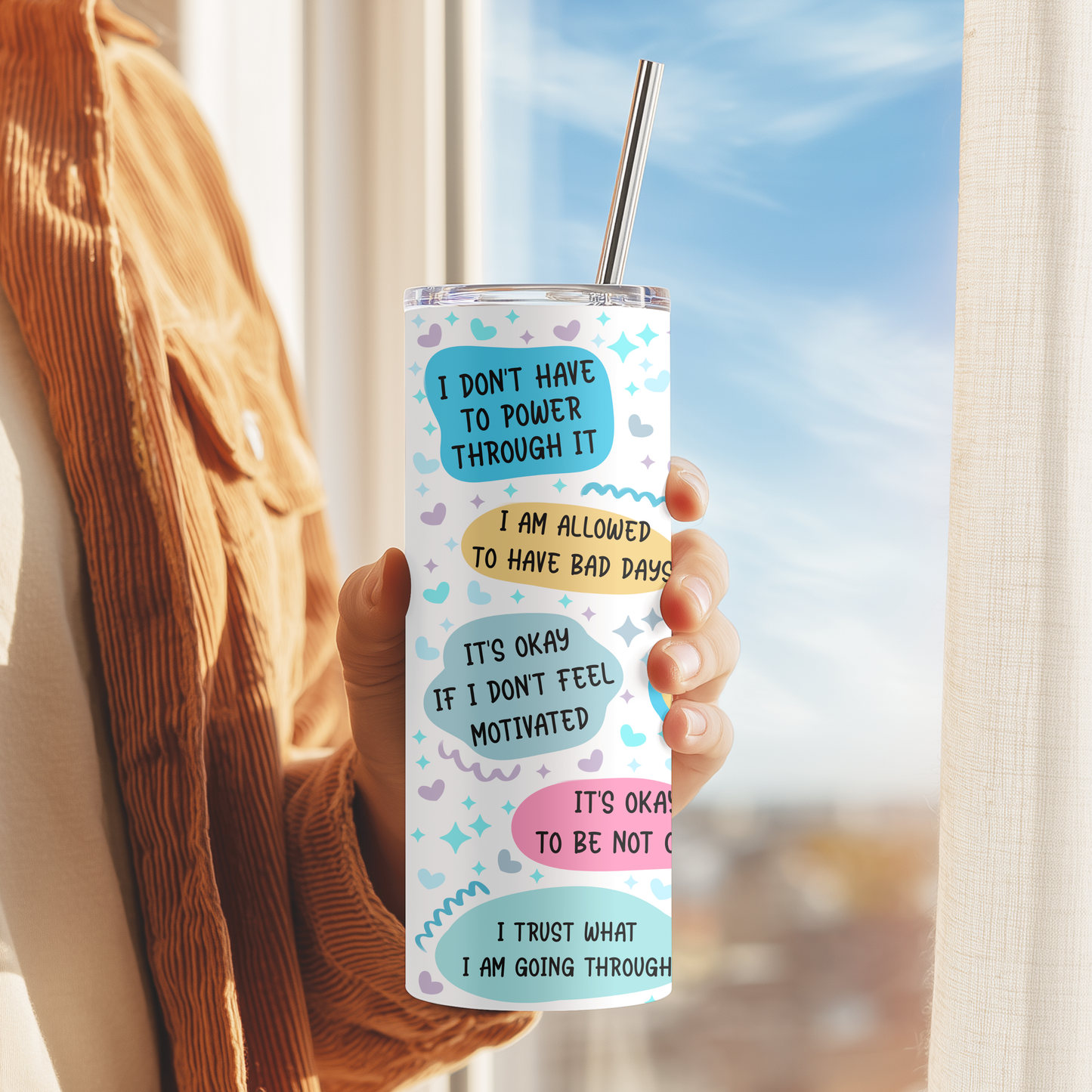 My Mental Health Motivational Tumbler