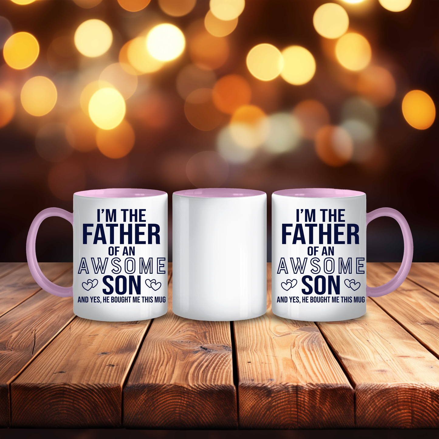 Funny Father of an Awesome Son Mug,