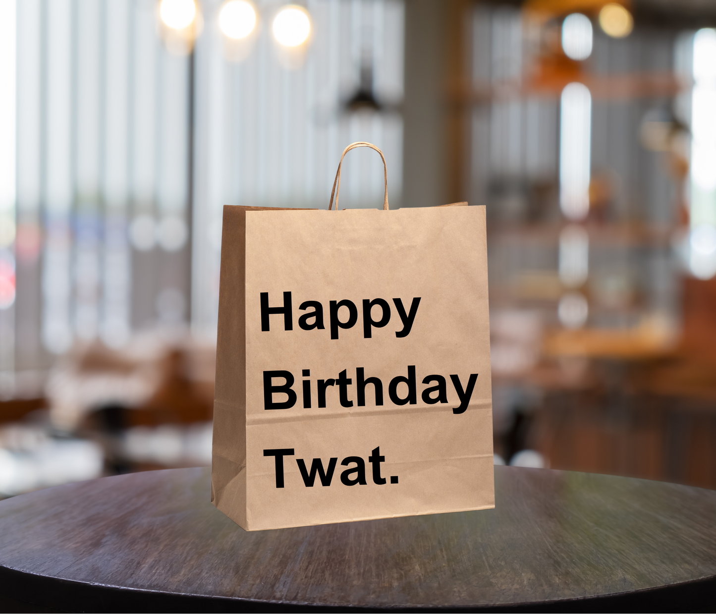 Funny Gift Bag – “Happy Birthday Twat”