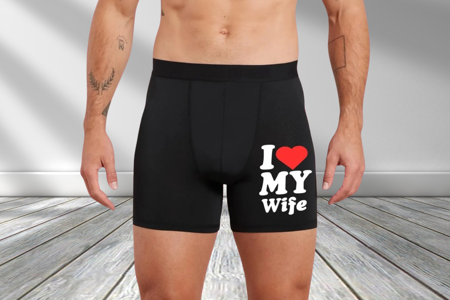 Cute I Love my Wife Boxers