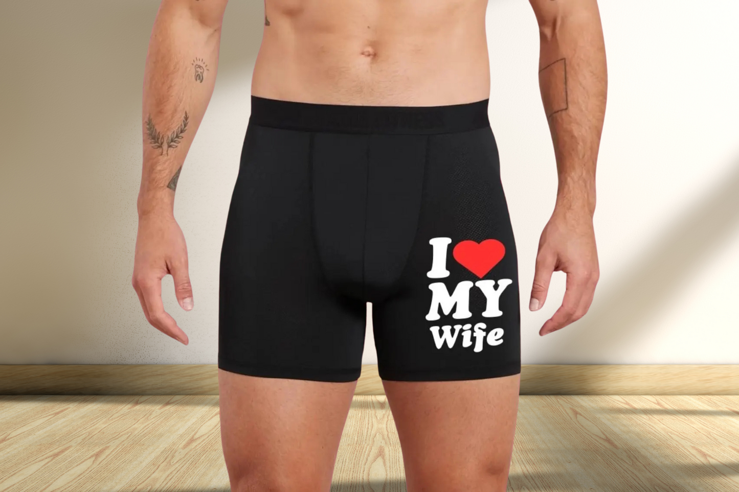 Cute I Love my Wife Boxers