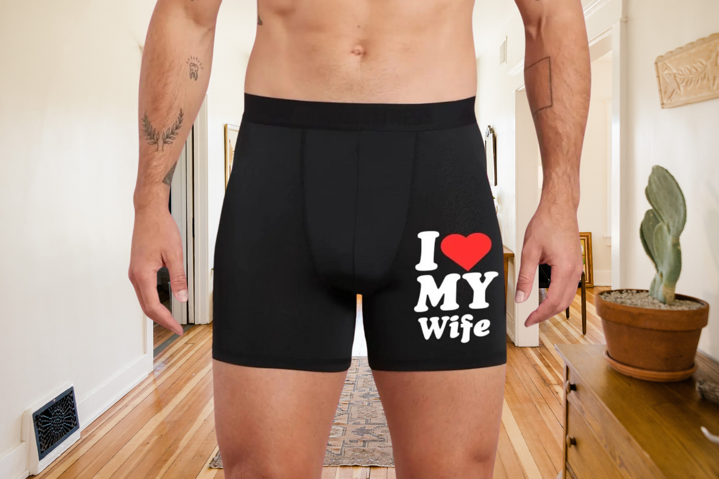 Cute I Love my Wife Boxers