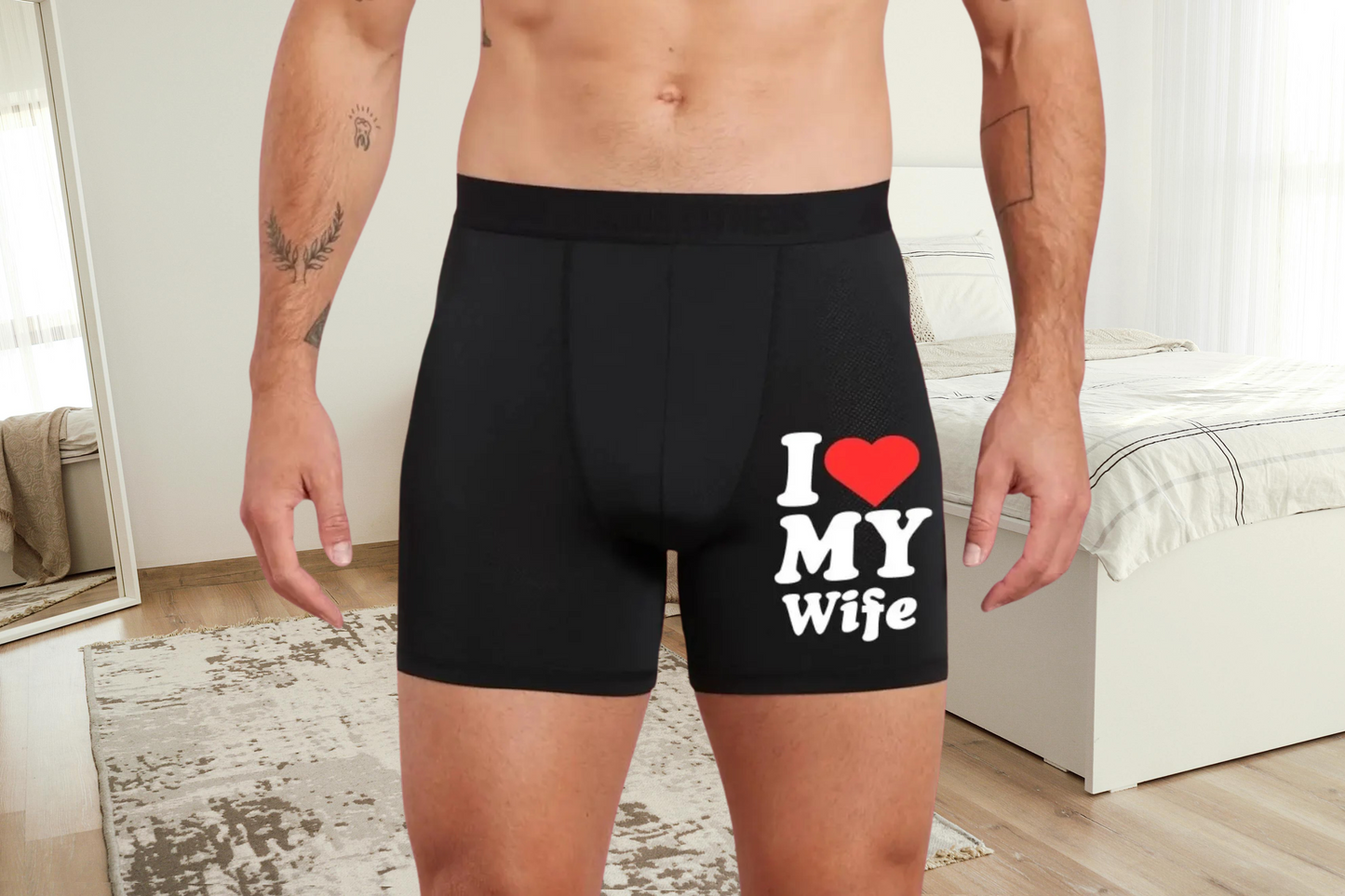 Cute I Love my Wife Boxers