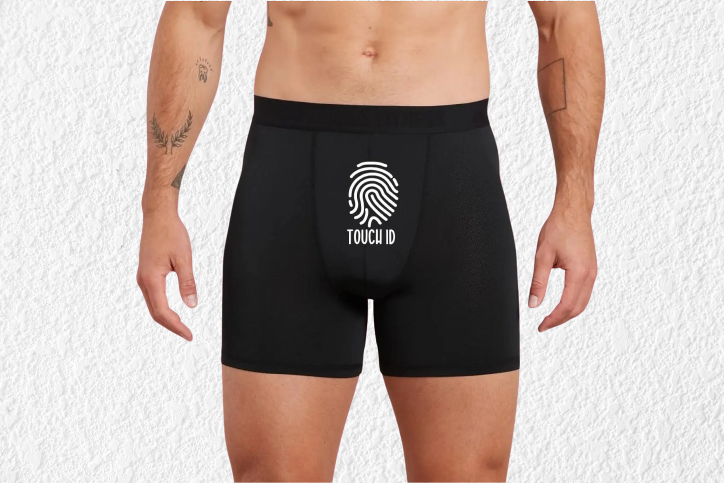 Funny Touch ID Black Boxers