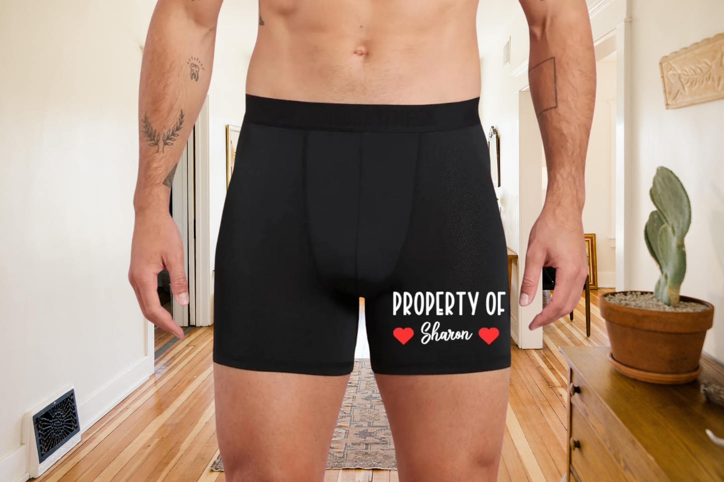 Personalised Property of ... Black Boxers