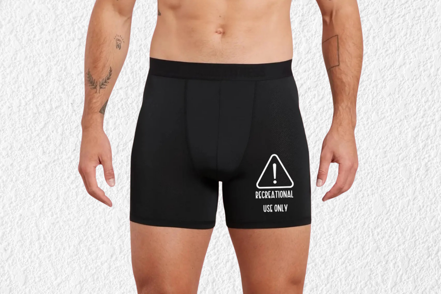 Funny Recreational Use Only Black Boxers
