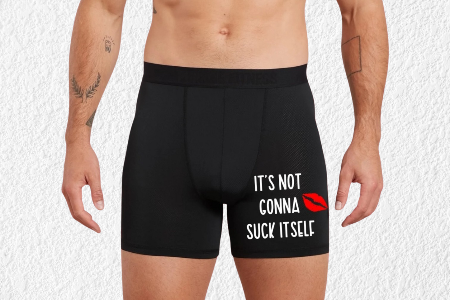 Funny Not Gonna Suck Itself Black Boxers