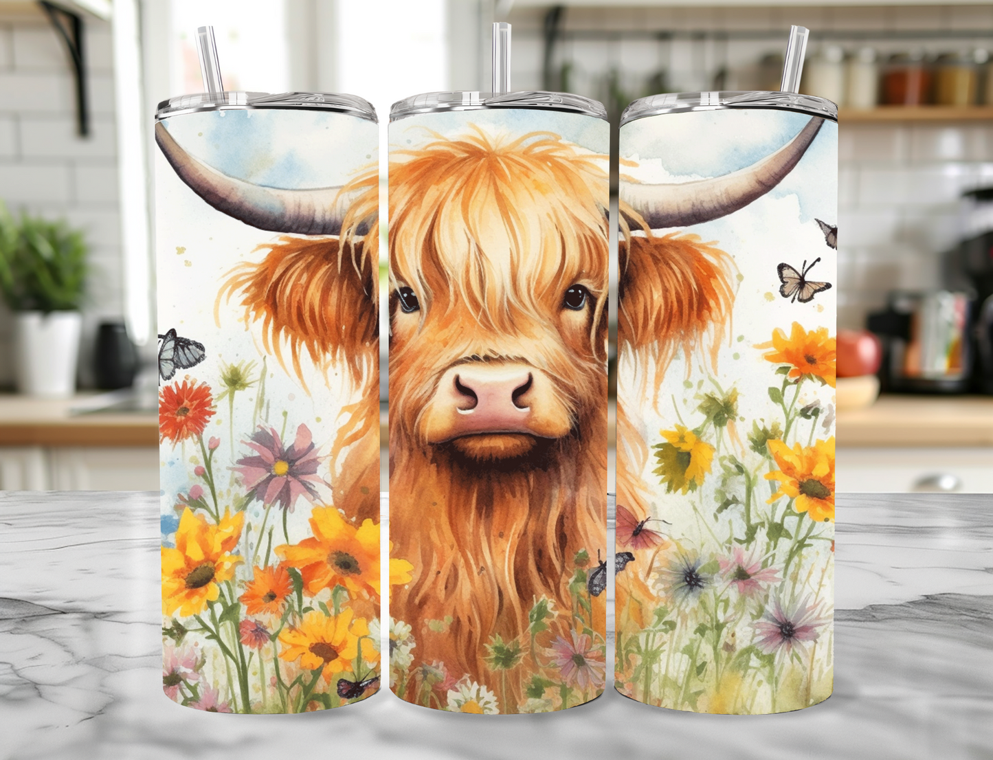 Highland Cow Tumbler