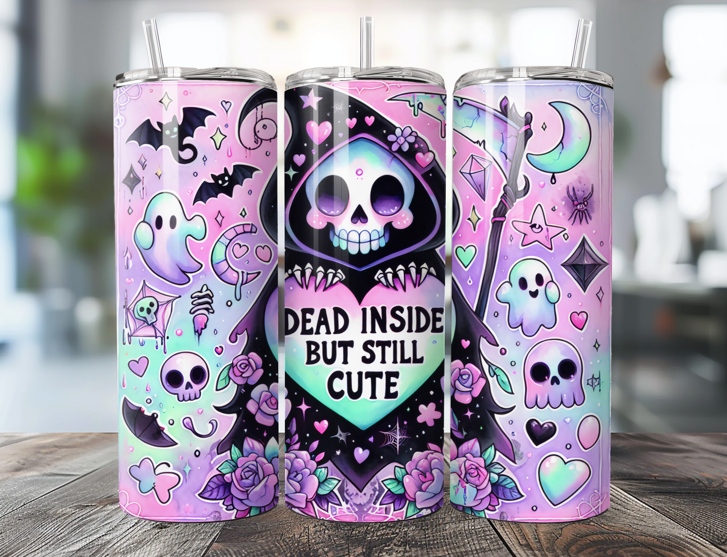 Dead Inside But Still Cute Tumbler
