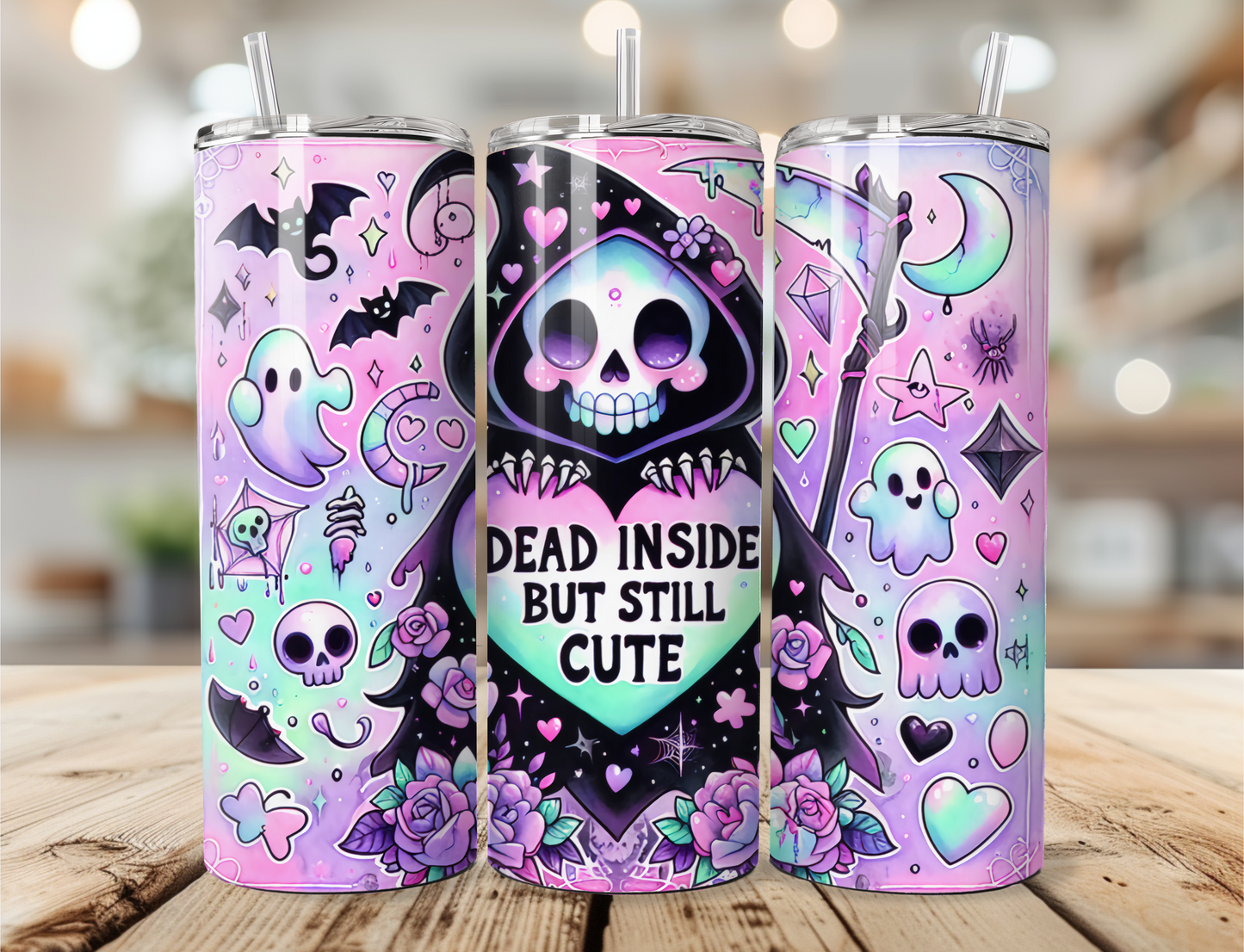 Dead Inside But Still Cute Tumbler