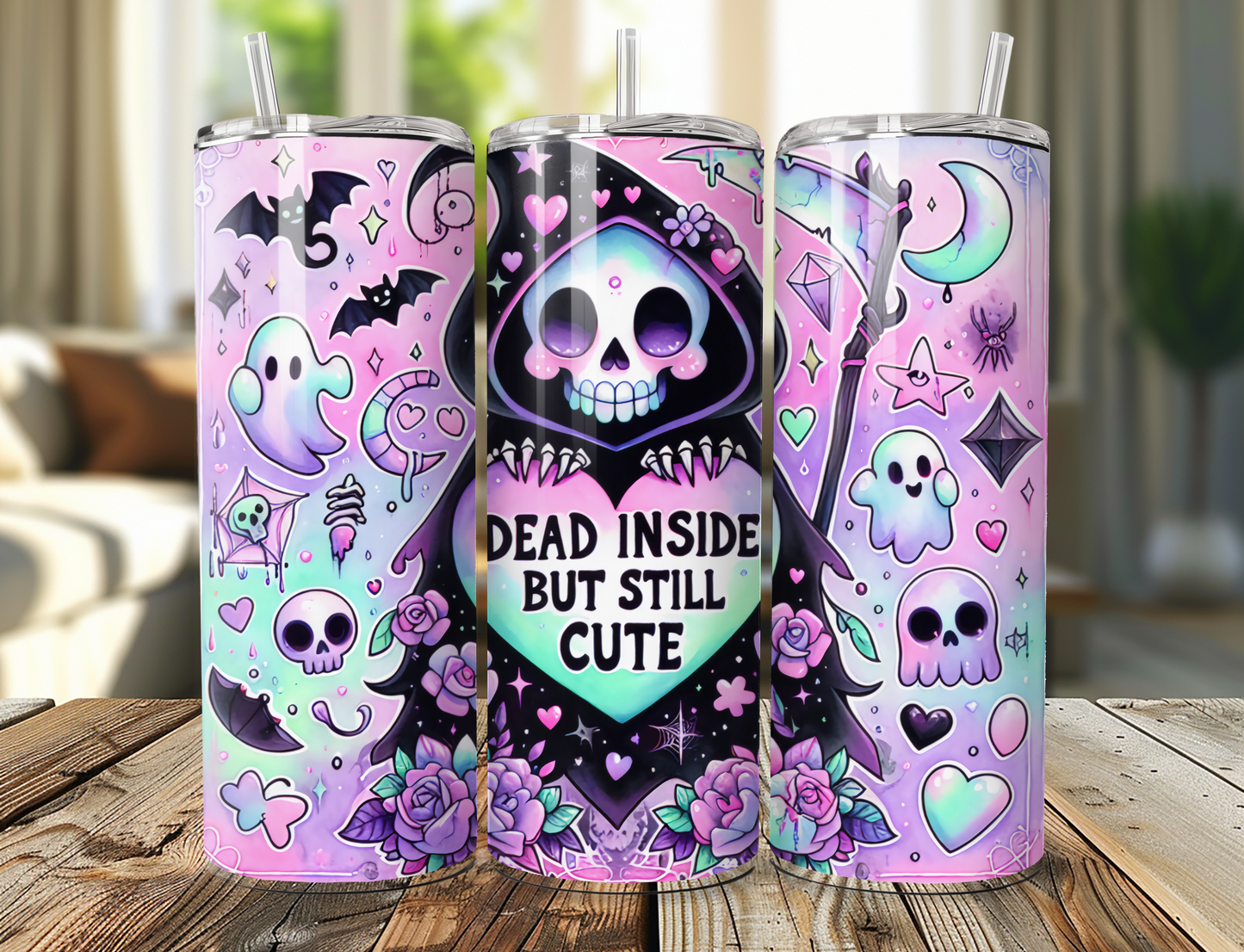 Dead Inside But Still Cute Tumbler