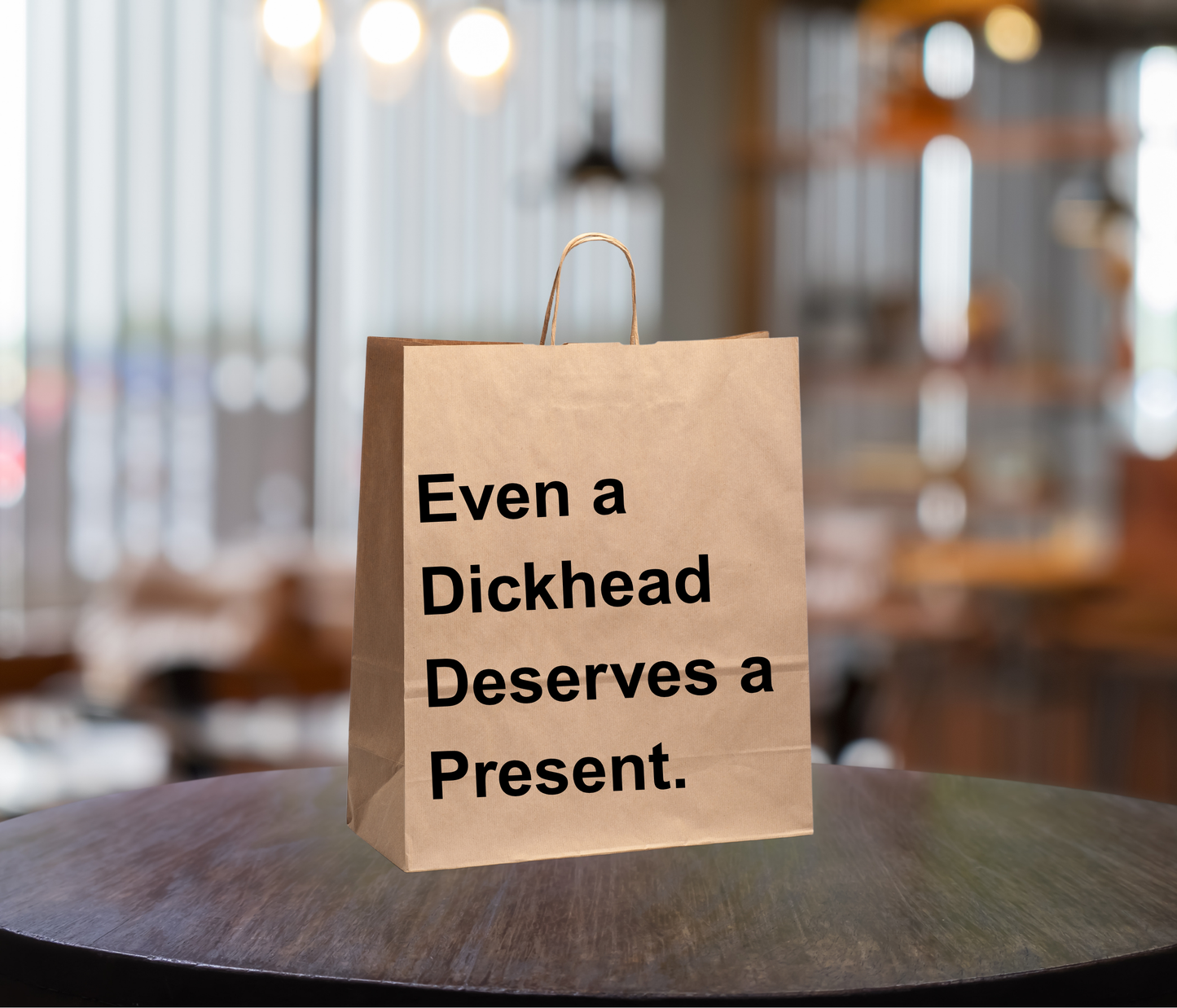 Funny Gift Bag – “Even a Dickhead Deserves a Present”