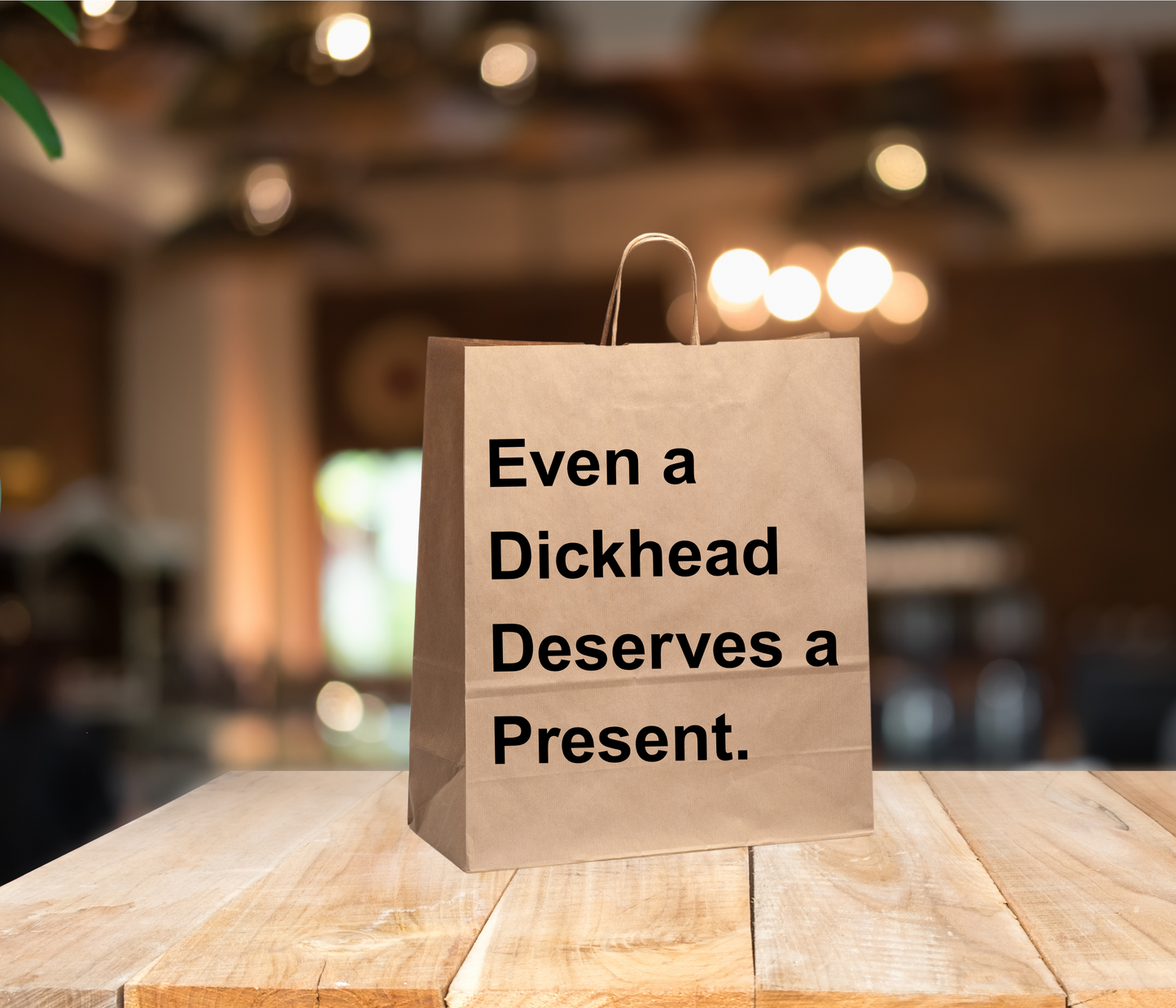 Funny Gift Bag – “Even a Dickhead Deserves a Present”