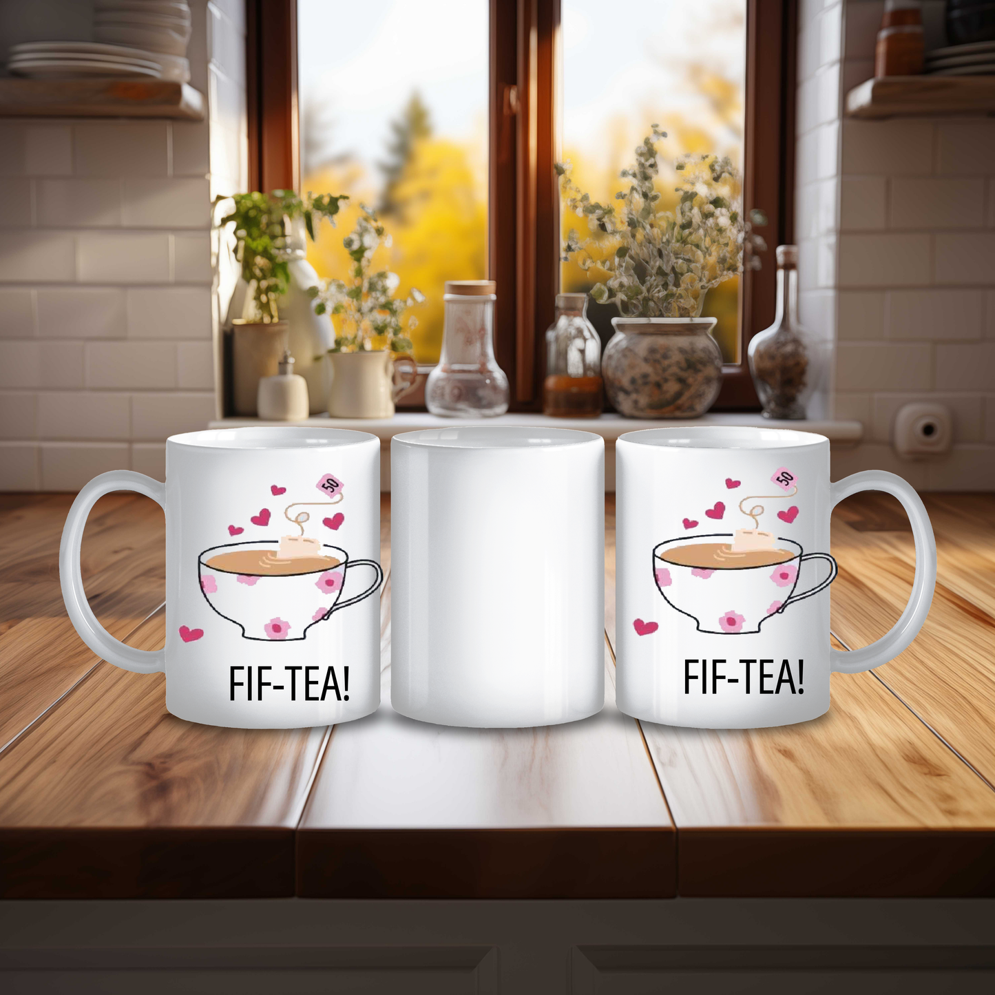 Fif-Tea Birthday Mug