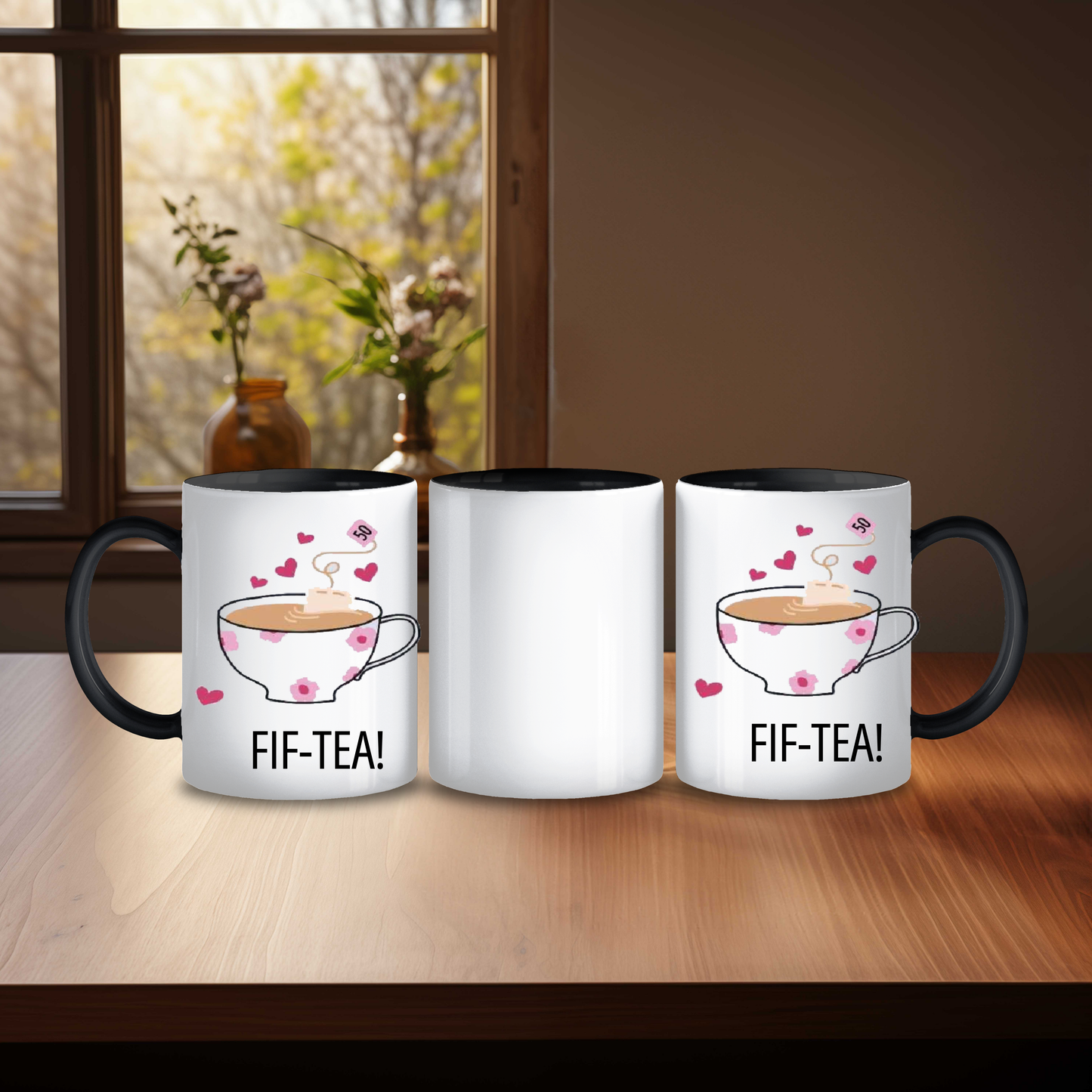 Fif-Tea Birthday Mug