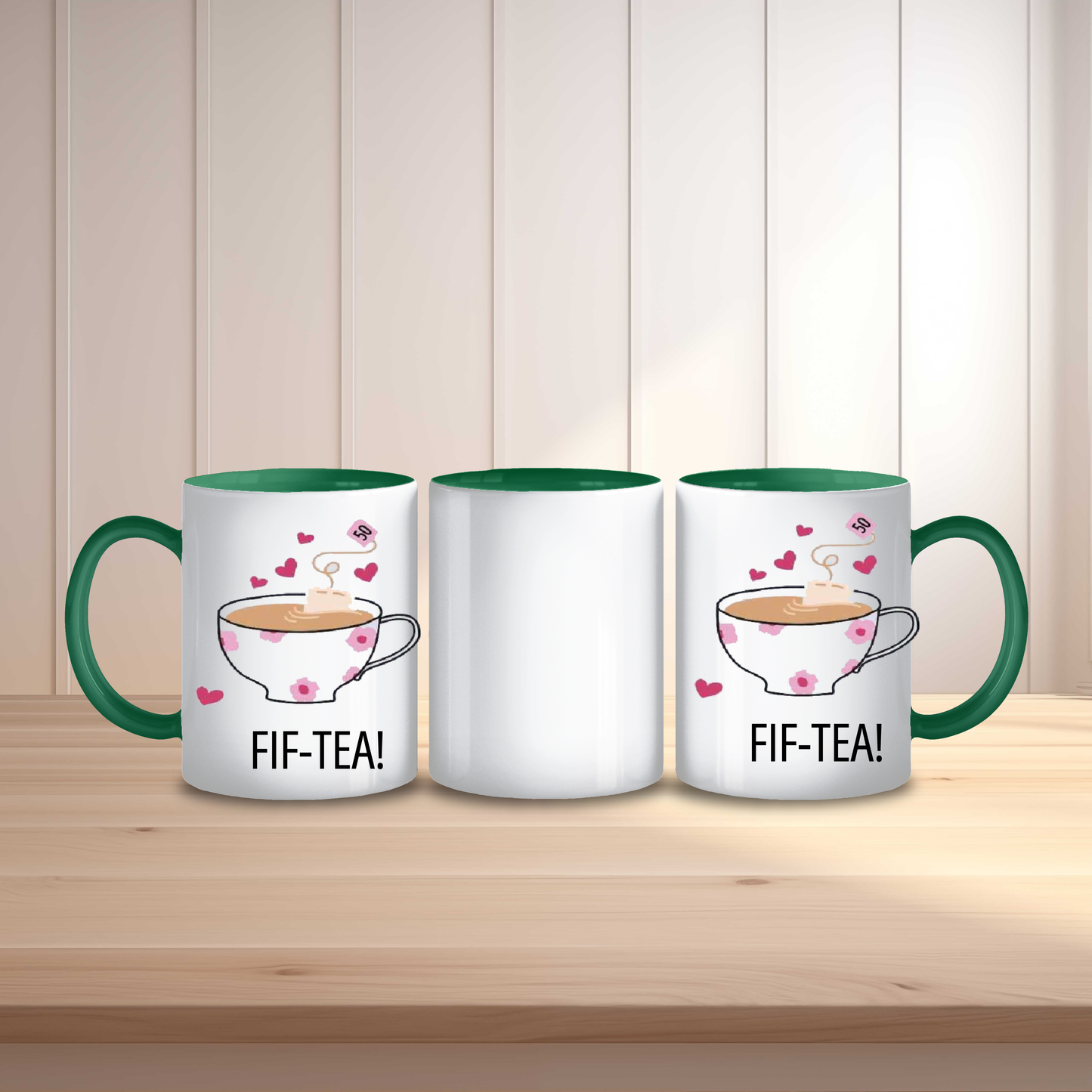 Fif-Tea Birthday Mug