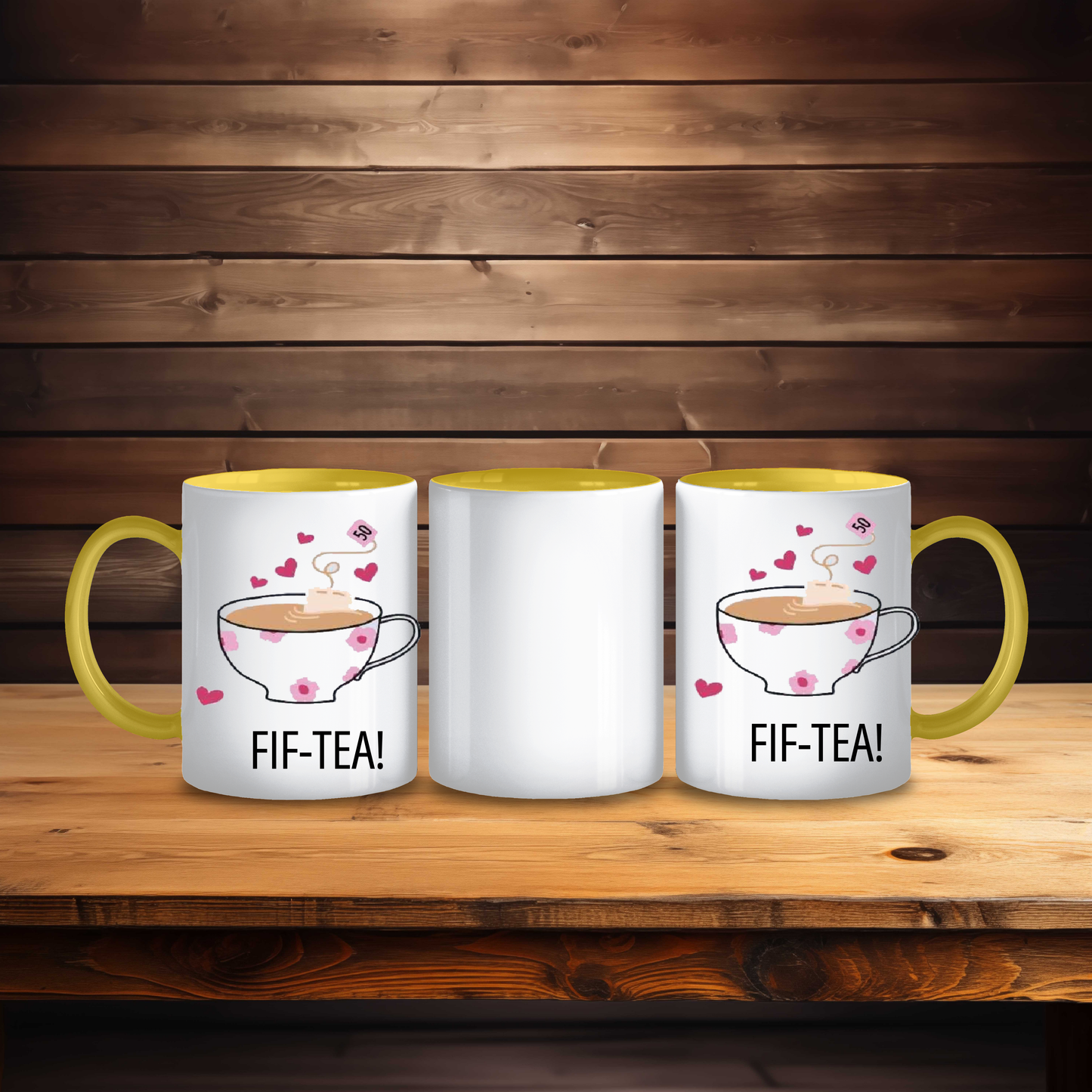 Fif-Tea Birthday Mug