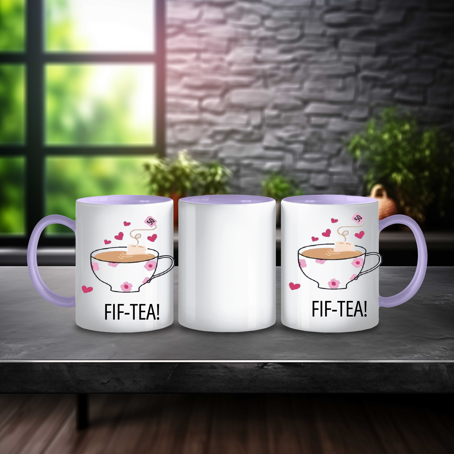 Fif-Tea Birthday Mug