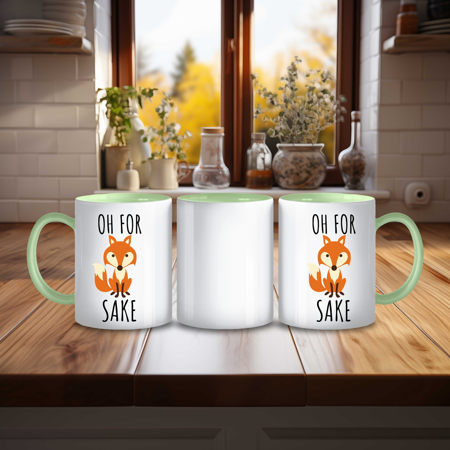 Oh Fox Sake Mug Design 2