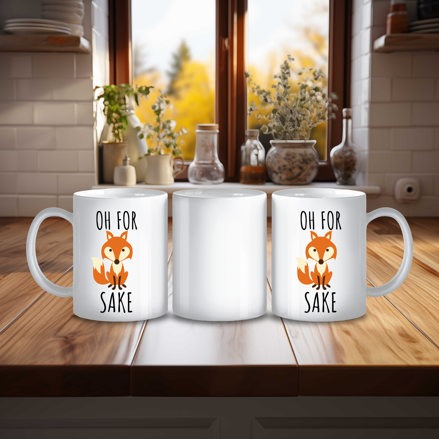 Oh Fox Sake Mug Design 2