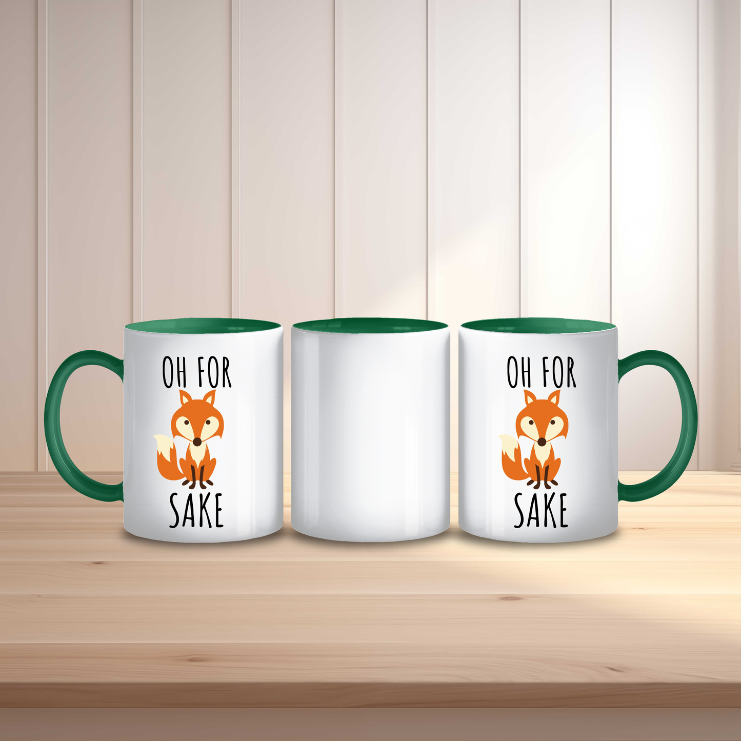 Oh Fox Sake Mug Design 2